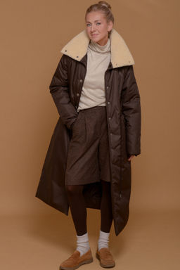 Утепленное пальто - N.u.d.e фото 8