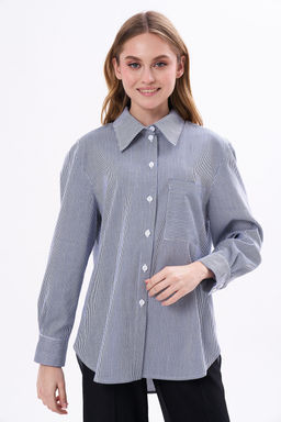 Рубашка KaVari 4018 молочный в полоску  фото 7