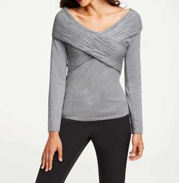 Пуловер, серебристый