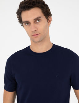 Темно-синий зауженный свитер - Cacharel фото 2