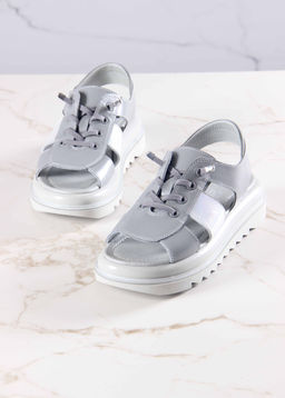 Босоножки 2029.2525gr. Серый белый ибица