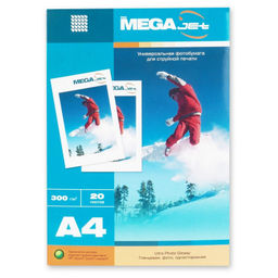 Фотобумага для цв.струй.печ. ProMega (А4, 300г, глянцевая) пачка 20л