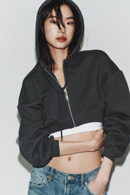 CROPPED HOODIE - Zara фото 4