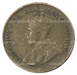 Монета 1 цент 1929 года Канада