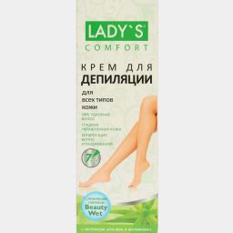 LADYS крем-депилятор 100мл д/тела д/всех типов кожи Алоэ-вера и Витамин Е