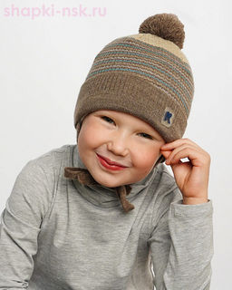 21906 B-W Шапка для мальчика (46-54)