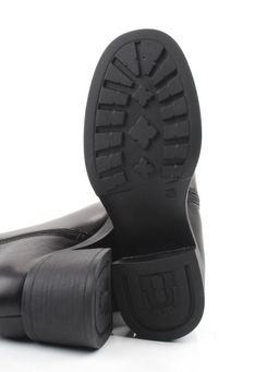 01-M43-7 BLACK Ботинки демисезонные женские (натуральная кожа, байка)