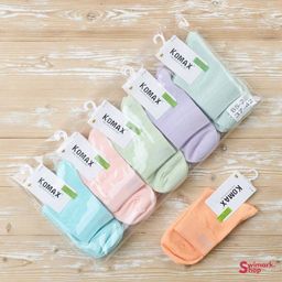 Носочки женские высокие цветные BS-2, 10 пар в уп.