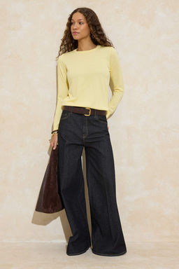 Wardrobe Essentials Sar? Merserize Gorunumlu Ince Basic Triko Kazak | TWOAW26KZ00081