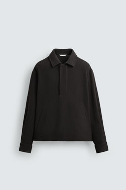 TEXTURED POLO OVERSHIRT - Zara фото 7