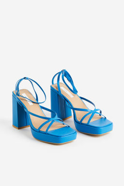 Sandalias de plataforma en piel - H&m фото 4