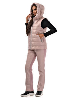 Утепленный жилет с капюшоном на молнии - А+б коллекция фото 6