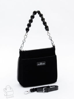 Сумка женская кожаная 2378YF black Polina&Eiterou