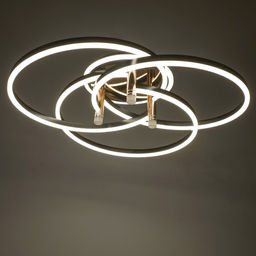 Светильник «Финди» 3xLED 160 Вт черный 80×80×16 см BayerLux