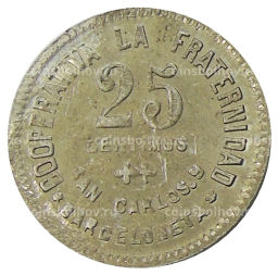 25 сентимо 1923 года Испания  Барселона