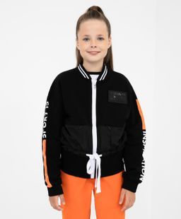 Толстовка оверсайз с акцентными принтами и патчами Gulliver