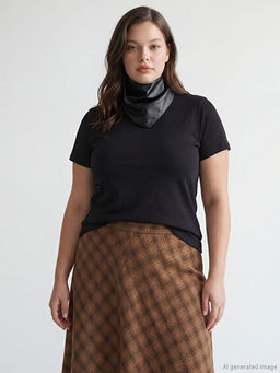 Bisiklet Yaka Kad?n Ti??rt