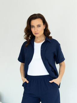 рубашка вискоза с хлопком ТМ ТРиКА  фото 2