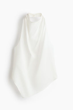 Top asim?trico con escote halter