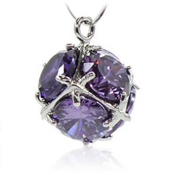 Серьги Созвездие камень фианит аметист - Agat77 фото 3