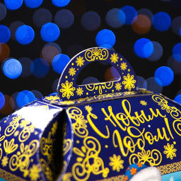 Цена за 10 шт. Подарочная коробка Дед Мороз и Снегурочка 18,5 x 12,5 x 19 см - Simaland фото 5