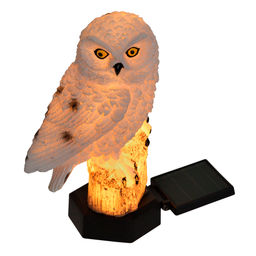 USL-S-823/PM290 POLAR OWL Садовый светильник на солнечной батарее Полярная сова. 1 светодиод. Теплый белый свет. 1*АA Ni-Mh аккумулятор в/к. IP44. TM Uniel