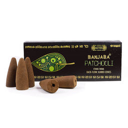 Благовония конусы BANJARA ETNO Back-Flow Patchouli Super Premium качество 10 конусов 30g - Сандаловый дом фото 4