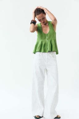 KNIT PEPLUM TOP - Zara фото 10