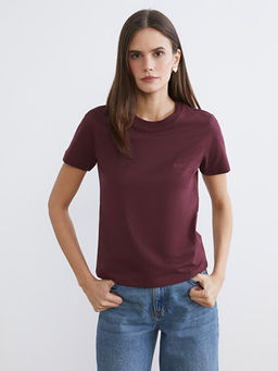 Bisiklet Yaka Kad?n Ti??rt