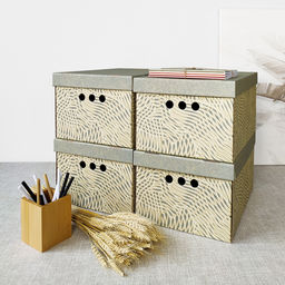 VAL MS-BC-4S Короба картонные, 25*33*18.5 см, набор 4 шт., MONET SUMMER, шт