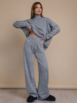 Костюм вязаный женский VARENKA, серый - Inzibe фото 9