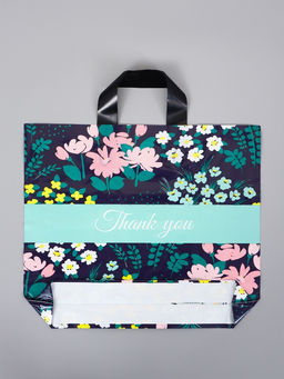 Цена за 50 шт. Пакет с петлевой ручкой "Сад" 35 х 30 х 8, см, 60 мкм