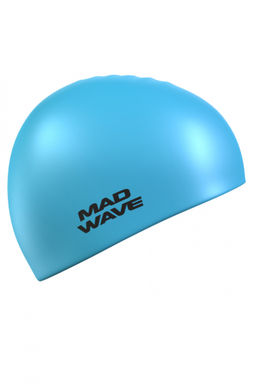 Силиконовая шапочка Light big, Intensive silicone solid, Light silicone solid, Aqua mirror, Mad team, Intensive big, Multi adult big, Silicone Printed Junior with fin PIG - Mad wave фото 3