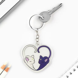 Брелок для ключей детский акриловый «Сердце», 5.9×6.7 см