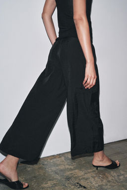 ZW COLLECTION CROPPED DARTED TROUSERS - Zara фото 28