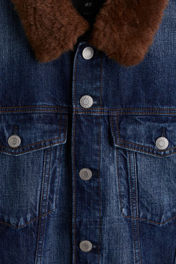 Cazadora trucker en denim con cuello - H&m фото 7