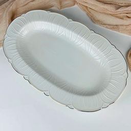 Блюдо овальное 46 см Lenardi Orchidea в под.уп.(х6) Фарфор арт.109-278