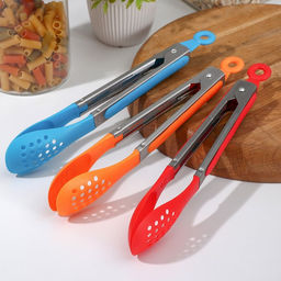 Щипцы гарнирные «Горох», 26 см, цвет МИКС