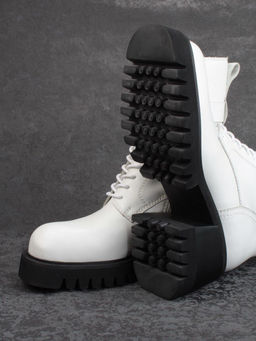 01- GZ6115-G71-N101 WHITE Ботинки демисезонные женские (натуральная кожа) - Фабричный китай фото 14