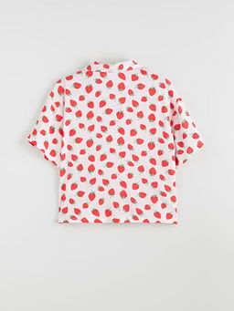 G?mlek Yaka Kad?n ?ortlu Pijama Tak?m?