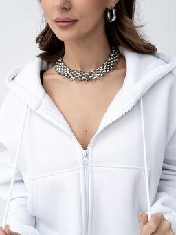 Толстовка укороченная футер 3х нитка с начесом. - Binita фото 4