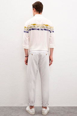 Erkek Carrot Fit Gri Chinos