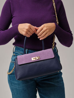 Сумка Deboro 30464 фиолетовый цветок