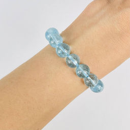 Браслет из голубого Топаза 17,5 см