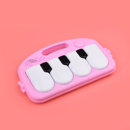 Коврик развивающий/ходунки "Веселые друзья" розовый, с пианино, в коробке