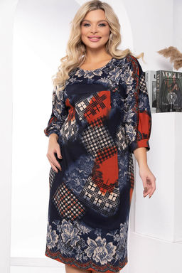 Платье Белуччи (синее) НЬЮ П7792