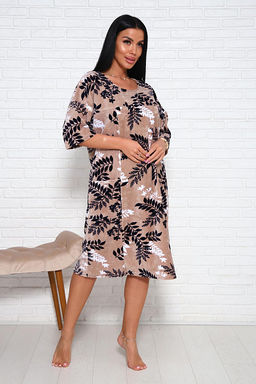 Туника велюровая (01019, бежевый)