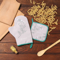 Набор кух. Доляна Live is good: варежка 20х28 см, прихватка 17х17 см, 35% хл, 65% пэ  фото 7