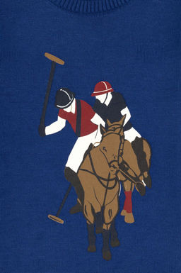 Erkek _ocuk _ndigo Bisiklet Yaka Kazak - U.s. polo assn фото 3
