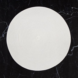 Набор салфеток сервировочных на стол Доляна Лофт, 4 шт, d=38 см, цвет белый  фото 14